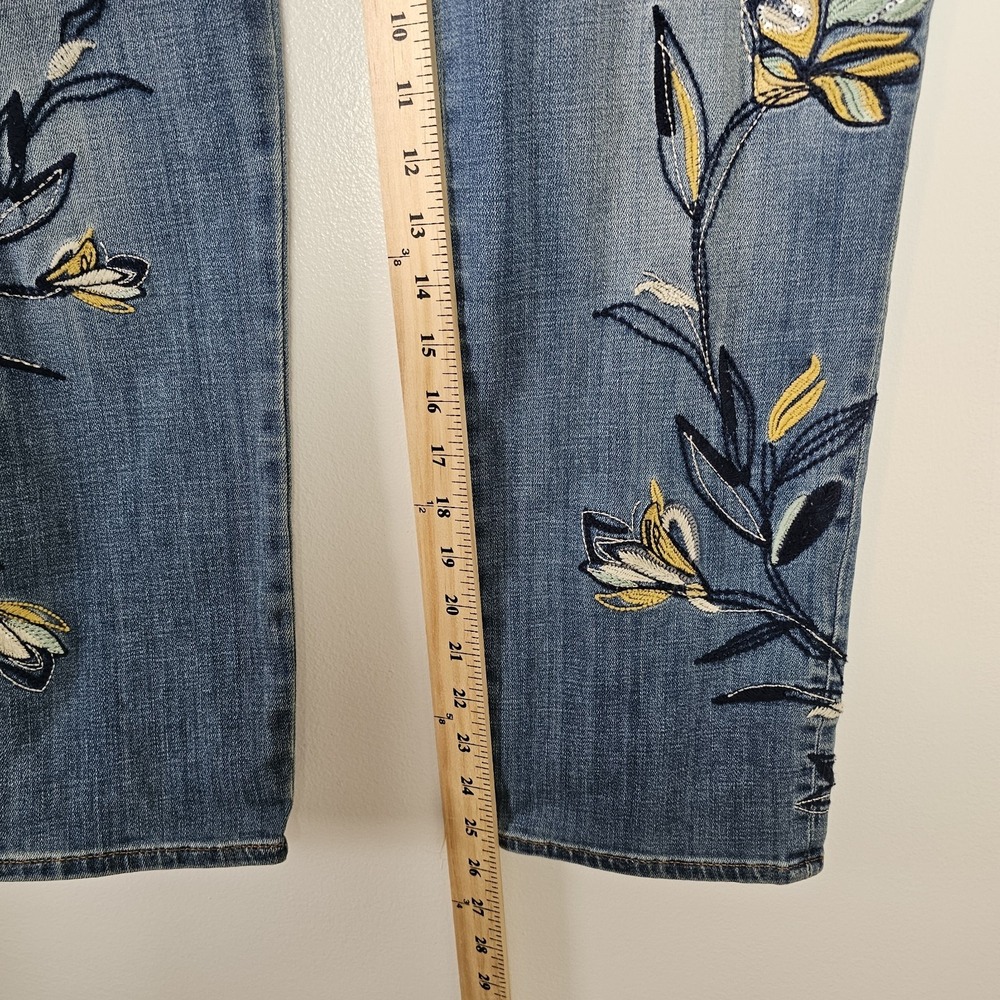 New Chico's So Slimming Girlfriend Ankle Jeans Size2.5R(US Size 14R) Blue - Picture 4 of 8